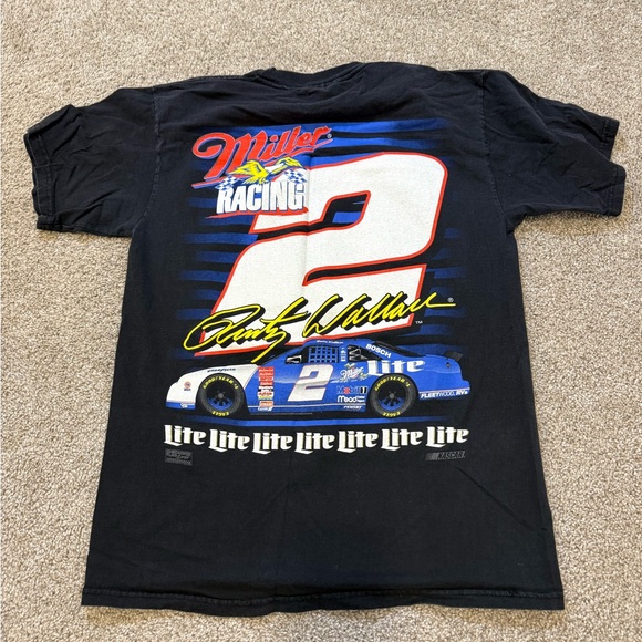 Vintage Rusty Wallace‎ Miller Racing NASCAR Shirt Large - Picture 5 of 7